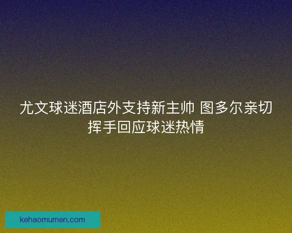 尤文球迷酒店外支持新主帅 图多尔亲切挥手回应球迷热情